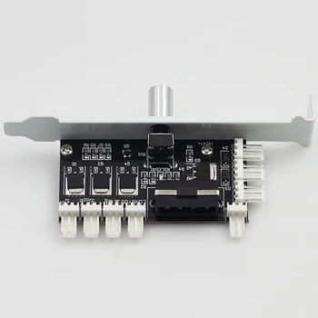

8 Way High Power Cooling Fan Speed Controller Durable Heat Dissipation Convenient Stable Desktop Computer PCI Electronic Manual