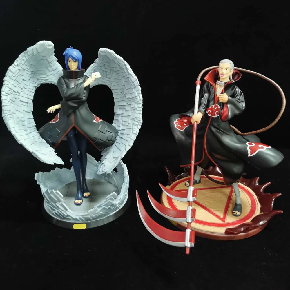 Anime Figures Naruto Konan Hidan Akatsuki PVC Statue Toys Action Figurine Shippuden Collectible 26cm Model Doll Figma Brinquedos | Игрушки и