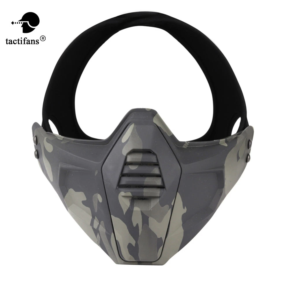 

Tactical Paintball Mask Half Face Protective Military Goggles Gel Blaster BB Gun Shooting CS Hunting Accessories Helmet Vision