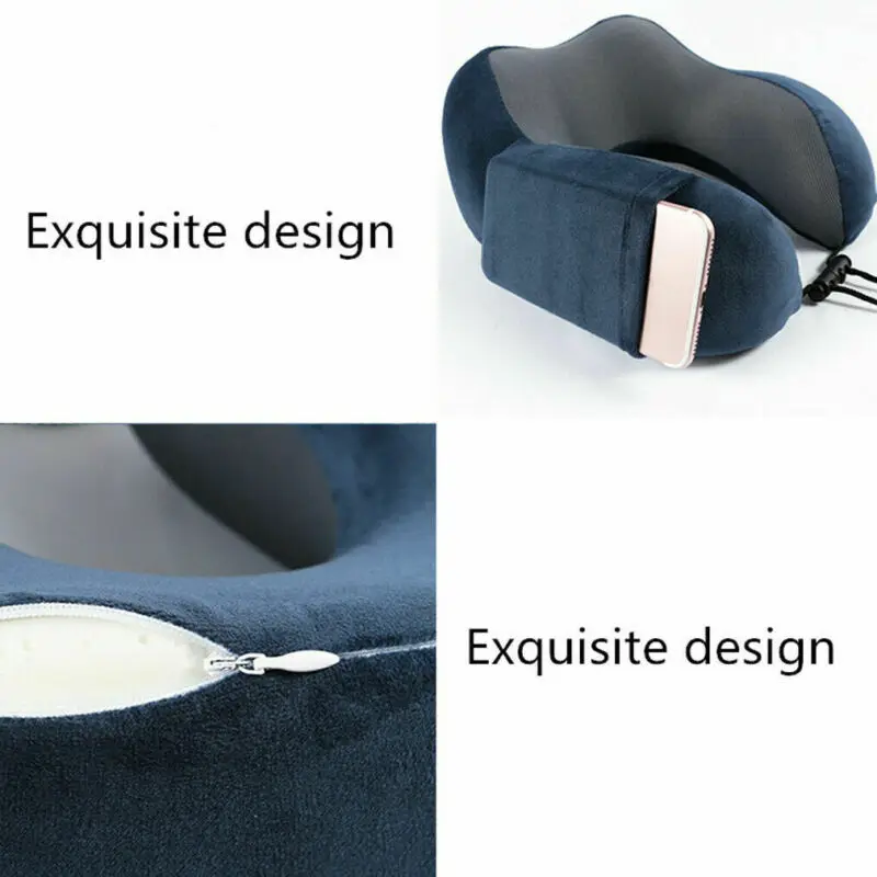 Подушка для путешествий Memory Foam u-образная подушка для шеи мягкая подушка для отдыха