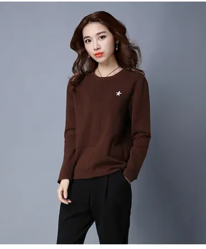 

Sweater Women Tops Autumn Winter Pullovers Female Long Sleeve Solid Color Warm Female White