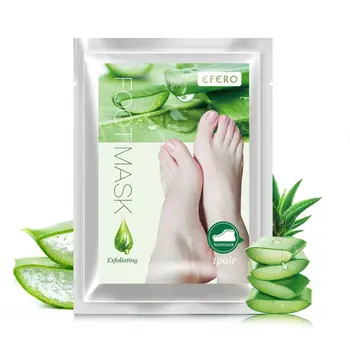 

2020 New 1 Pair Aloe Vera Exfoliating Foot Mask Socks Pedicure Dead Skin Peeling Removal
