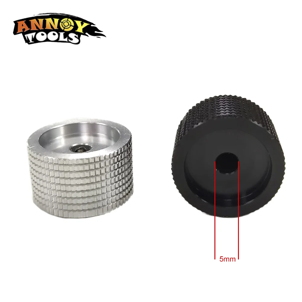 5x15.5x5mm Aluminum Alloy Potentiometer Knob Rotation Switch Volume  Handwheel Control Knob Black In Stock