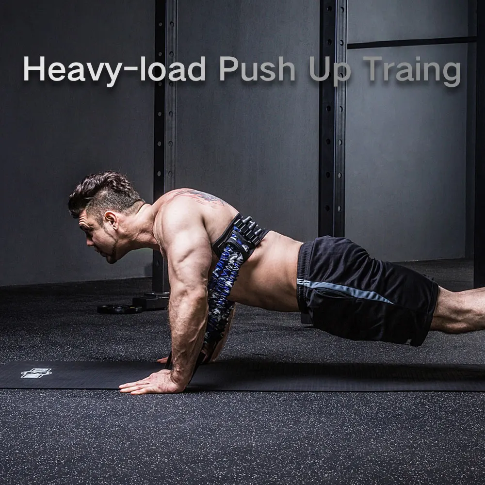 Bench Press Push Up Resistance Band Removable Chest Builder Arm Expander Fitness