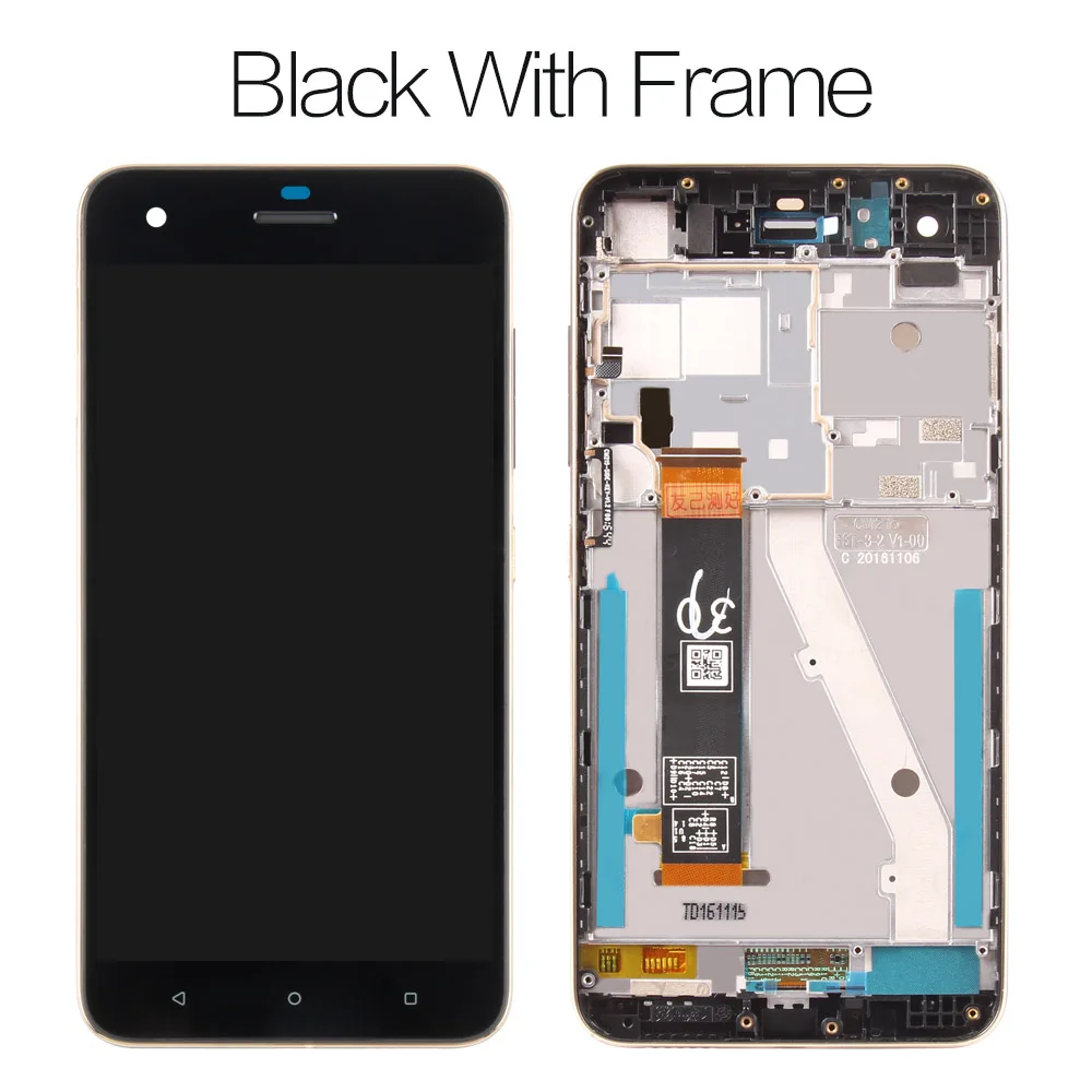 With Frame Black Srjtek для htc Desire 10 Pro, сенсорный ЖК-экран, дигитайзер, сенсорное стекло, сборка 5,5 '', 1920x1080 Для htc Desire 10 Pro, дисплей - Цвет: With Frame Black