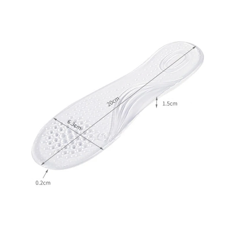 

1 Pair Silicone Insole Pad Arch Support Self-Adhesive High Heel Insole Gel Pads -OPK