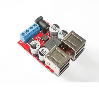 

A6-- DC-DC Buck Step-down Vehicle Charging Module 8V-35V to 5V 8A 40W 4 Port USB Power Charging Hub Board