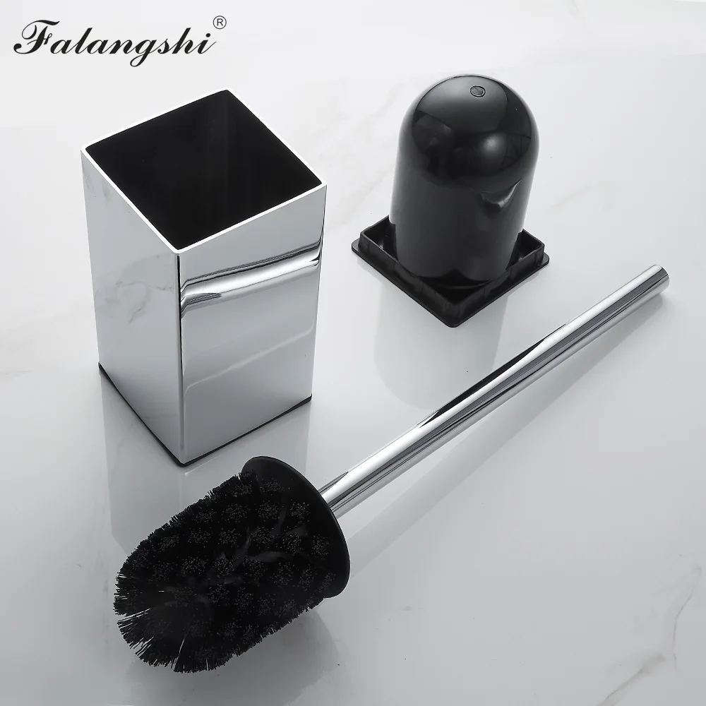 Bathroom Toilet Brush Holder Set Black Square Clean Tool Durable Vertical Toilet Brush Bathroom Cleaning Accessories WB8703 bathroom accessories toilet brush set toilet brush holder