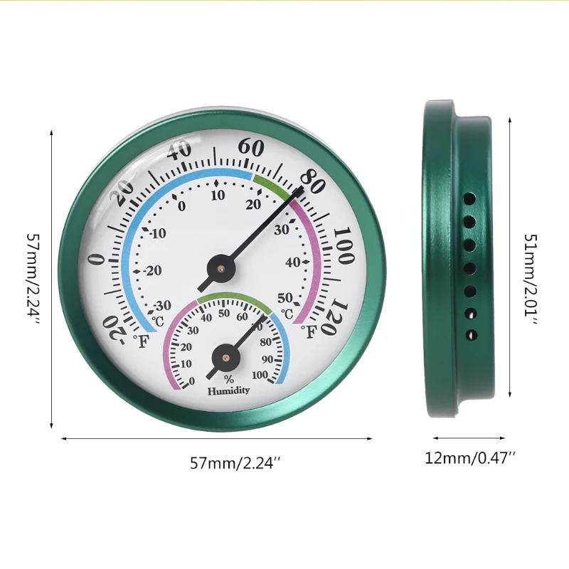 Temperature Humidity Monitor Gauge for Home Room Outdoor Offices