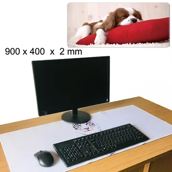 

Cute Dog Dustomized New Rubber Large Locked Edge Non-slip Gaming Mousepad Fasion Desk Mat Pad For Trackball Laser Mouse Keyboard