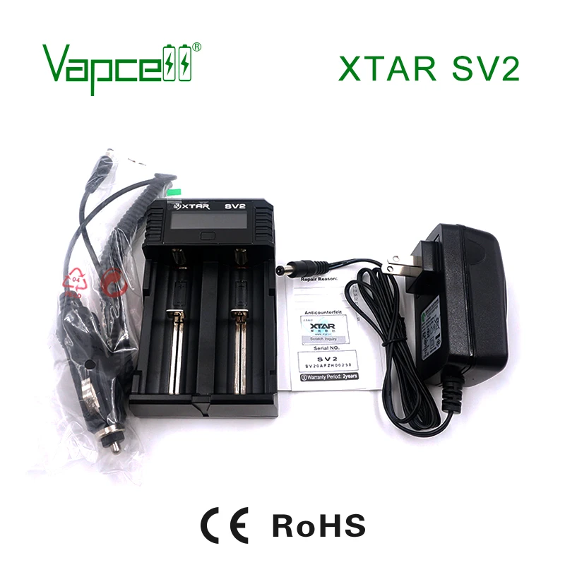 Vapcell зарядное устройство XTAR SV2