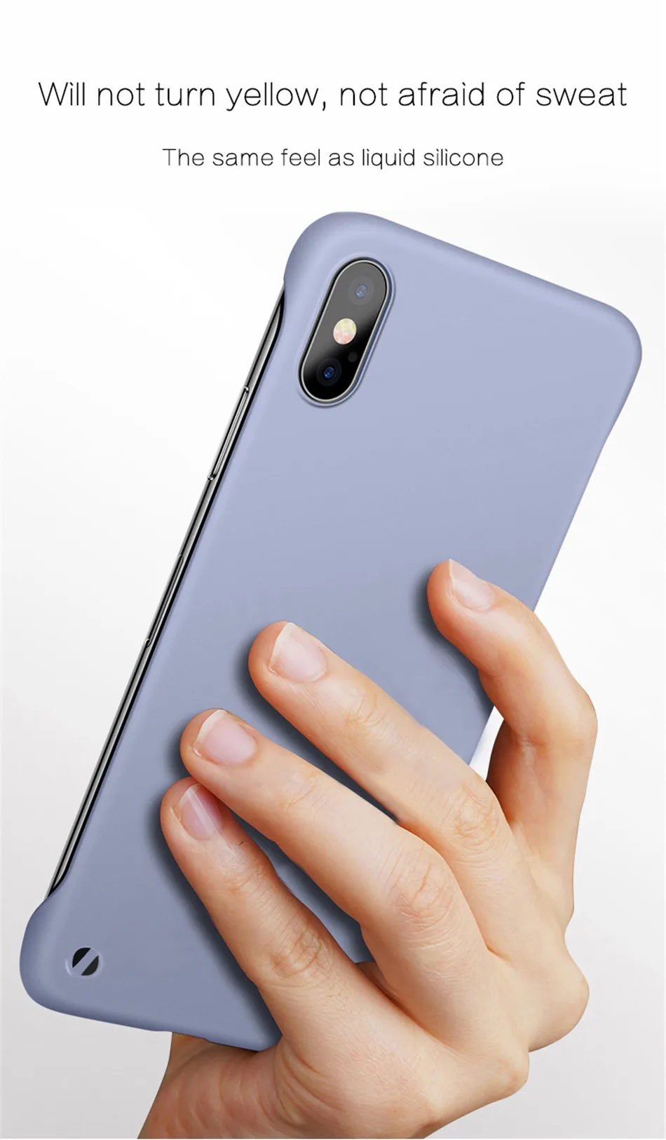 Funda de plástico rígido sin marco para iPhone 15, 14, 13, 12, Mini, 11 Pro, XS, Max, XR, X, 8, 7 Plus, SE 2022, 2020, color caramelo_voghion.com
