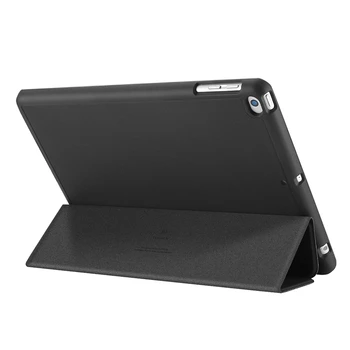 

for Ipad 5/6 9.7 Inch PU Holder Leather Case TPU Protective Case with Press Pen Anti-Lost Card Slot Design Protective Case