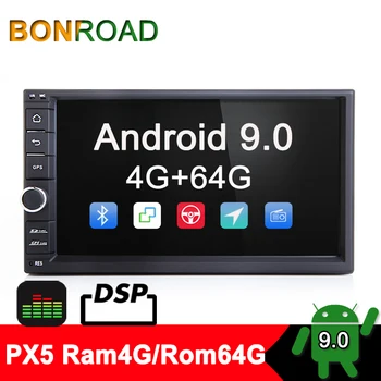 

Bonroad PX5 Ram4G Rom64G Android 9.0 Octa Core 2Din Universal Car Multimedia Player with GPS Radio Wifi Bluetooth without DVD