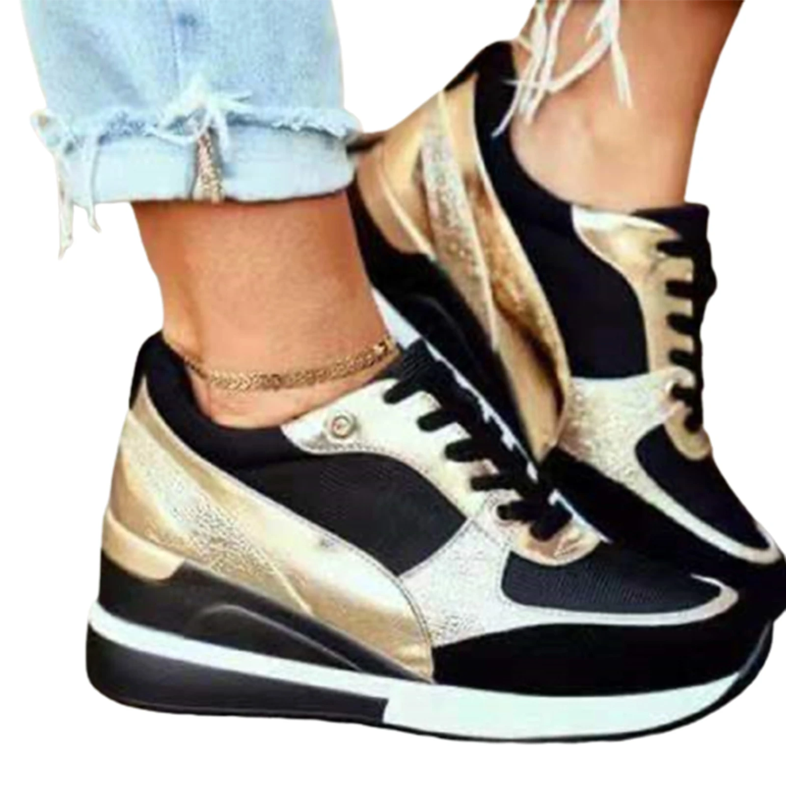 Newly Basket Eva Glow High Heeld Wedge Sneakers for Women Platform Casual  Lace Up Shoes for Daily Wear|Beach & Outdoor Sandals| - AliExpress