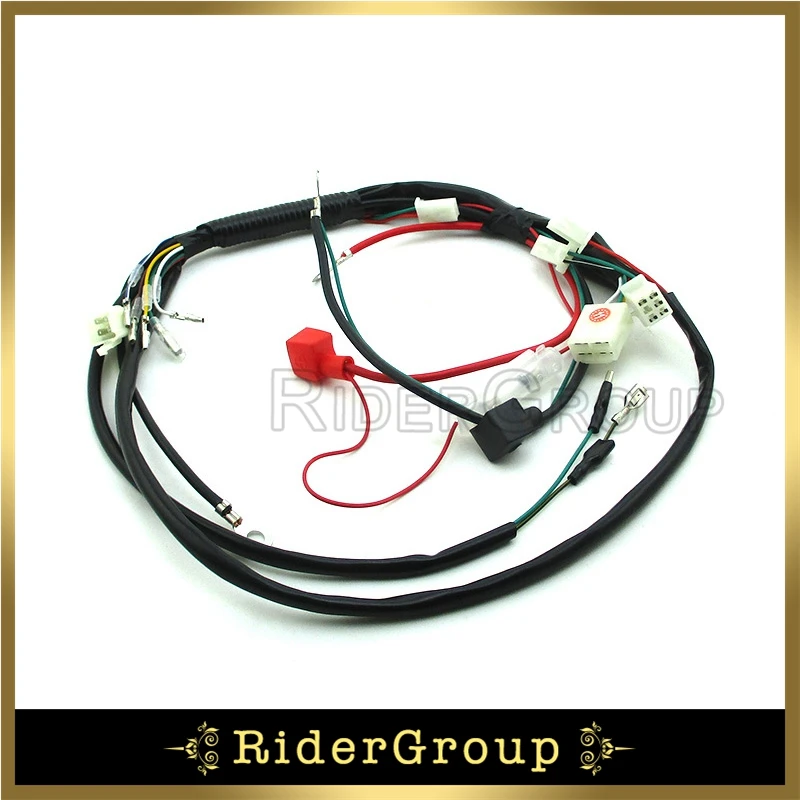 Жгут проводов ткацкий станок для китайского производства 50cc 70cc 90cc 110cc 125cc 140cc 150cc электрический запуск двигателя питбайк