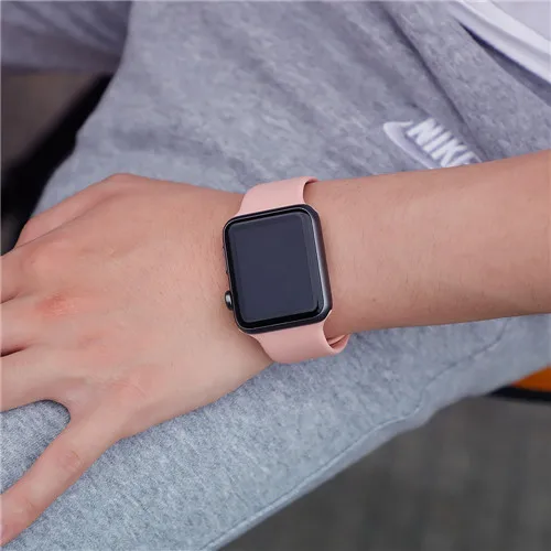 Силиконовый ремешок для apple watch band apple watch 4 3 band 42 мм 38 мм iwatch band 44 мм/40 мм correa Браслет apple watch аксессуары