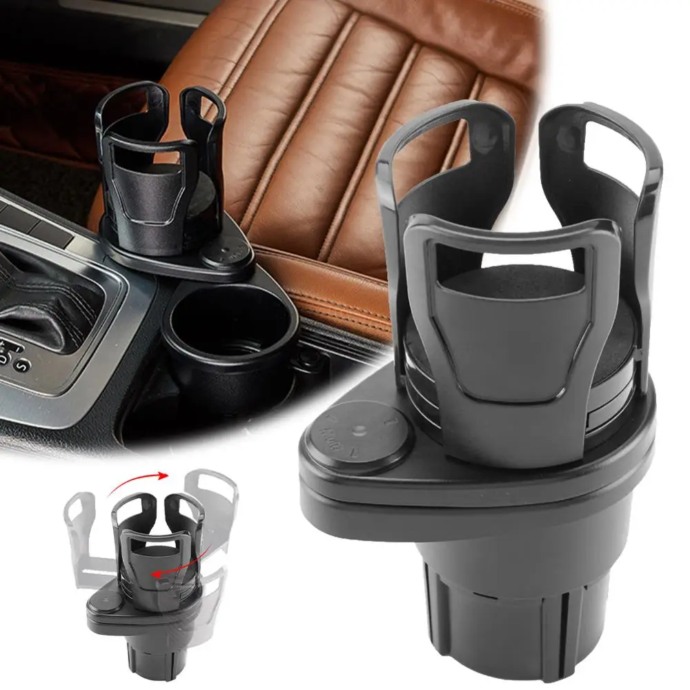 

360 Degree Rotating 2 In 1 Cup Holder Vehicle-mounted Slip-proof Water Car Cup Holder Multifunctional Dual Bekerhouder Auto