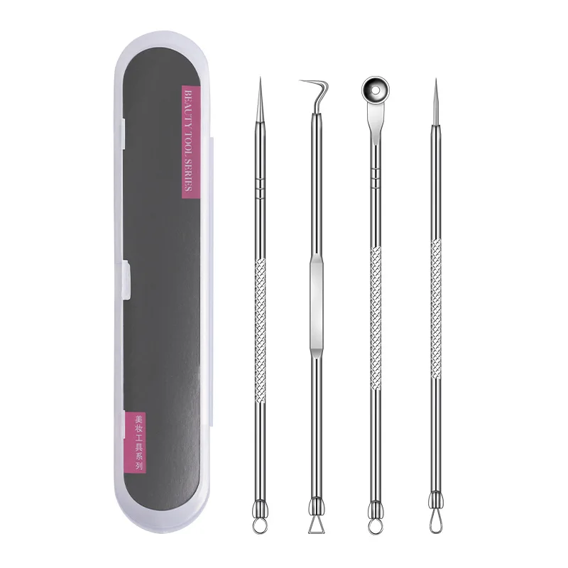 Pimple Extractor Needle-Tools-Set Blackhead-Tweezer Skin-Care-Tool Blackspot-Removal