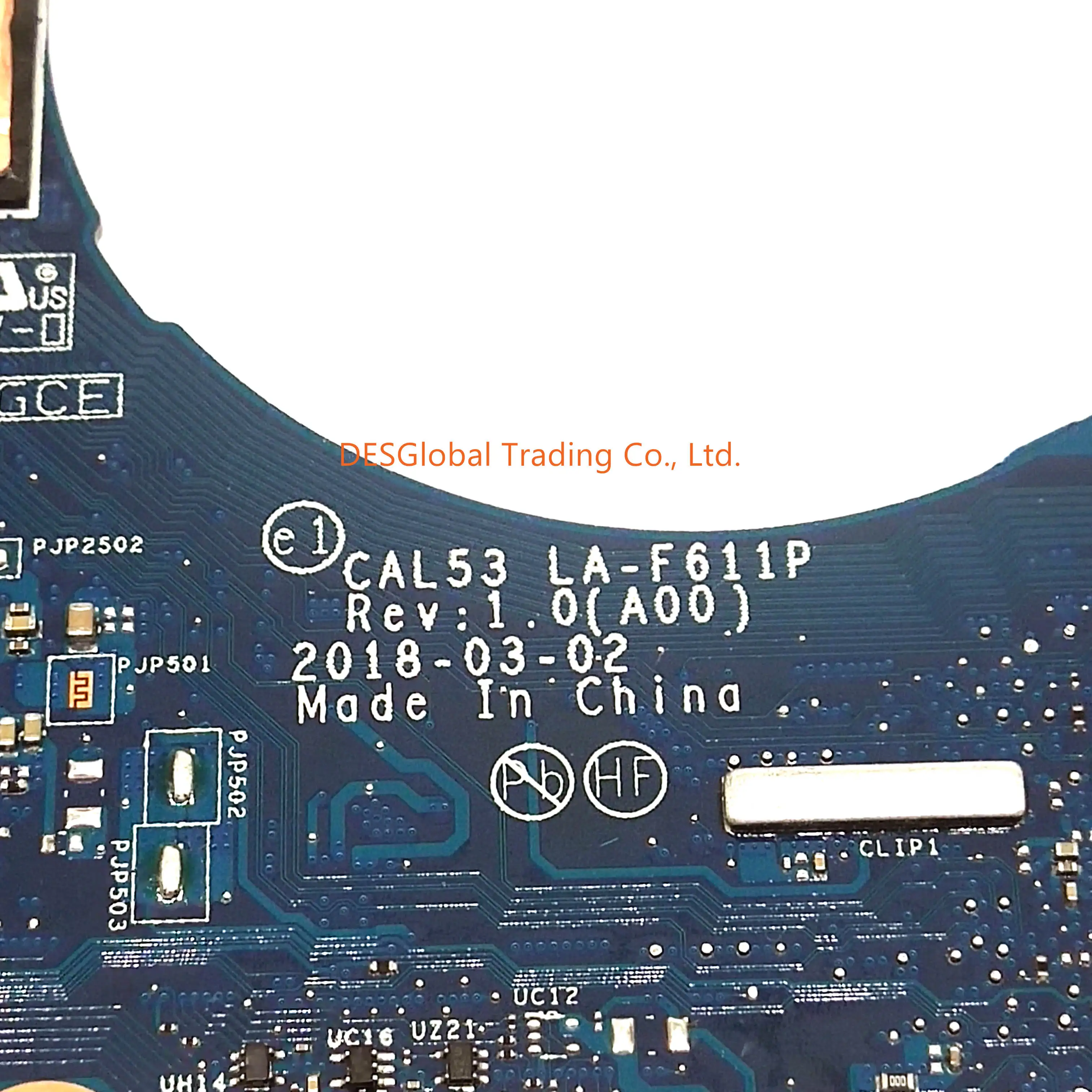 lower price  For Dell G3 CAL53 3579 Laptop Motherboard SR3YY i7-8750H Mainboard CAL53 LA-F611P 100% Test