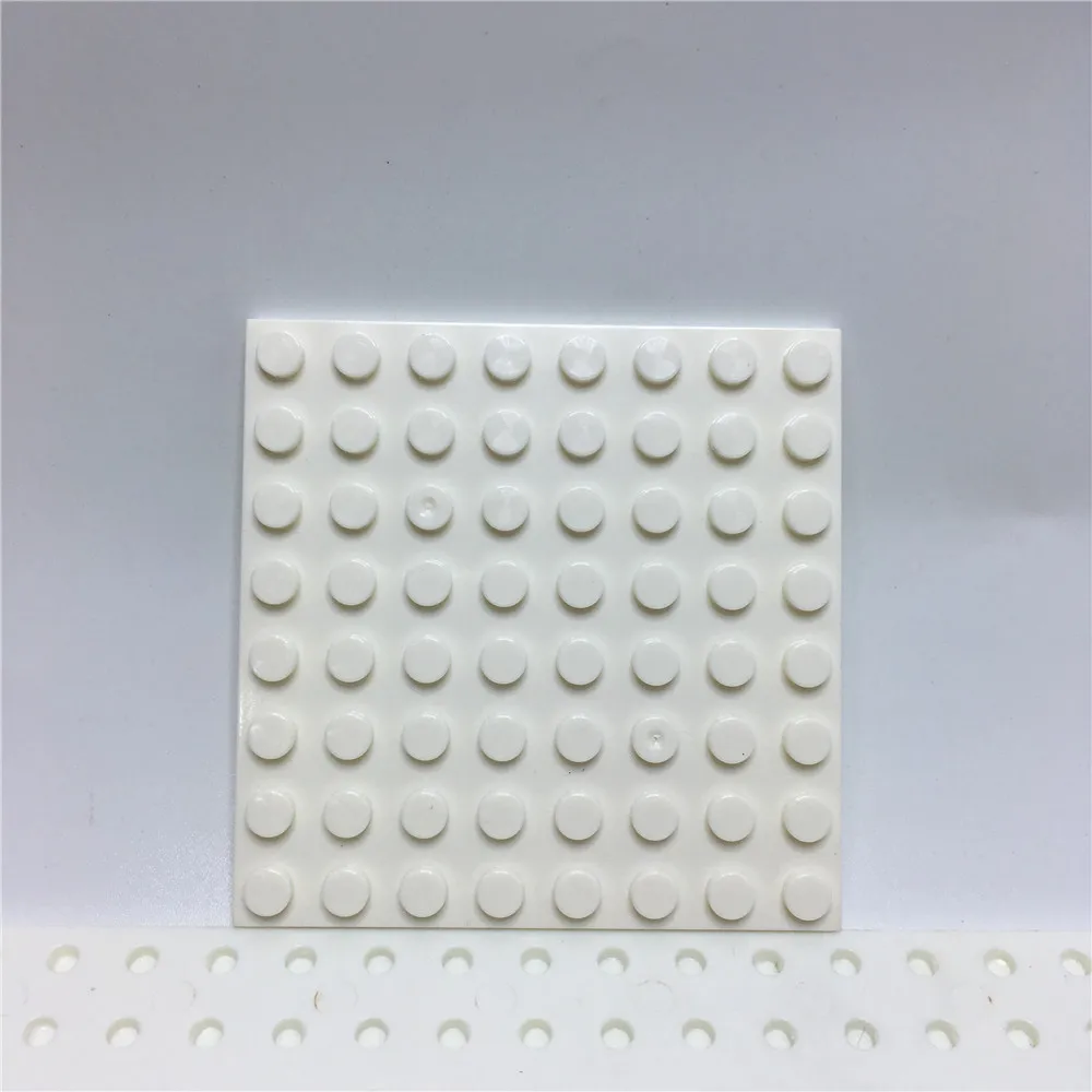 8X8 Нижняя пластина база низкая пластина ломтик 10 штук мелких частиц блоки разбросанные головоломки игрушки аксессуары