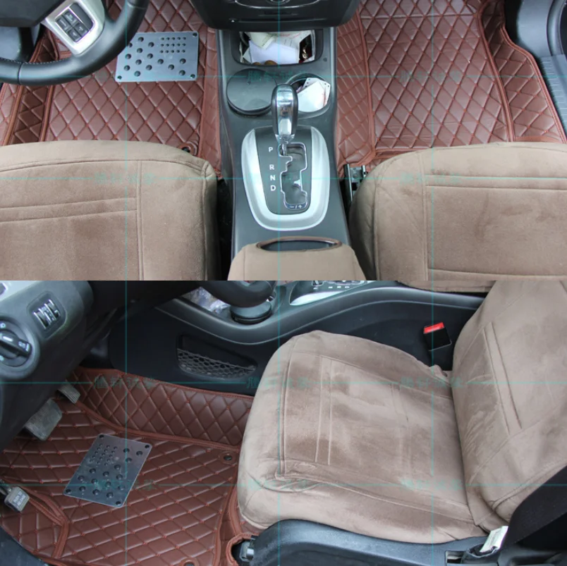 Волоконный кожаный коврик для салона автомобиля для dodge journey fiat freemont зарядное устройство Калибр аксессуары