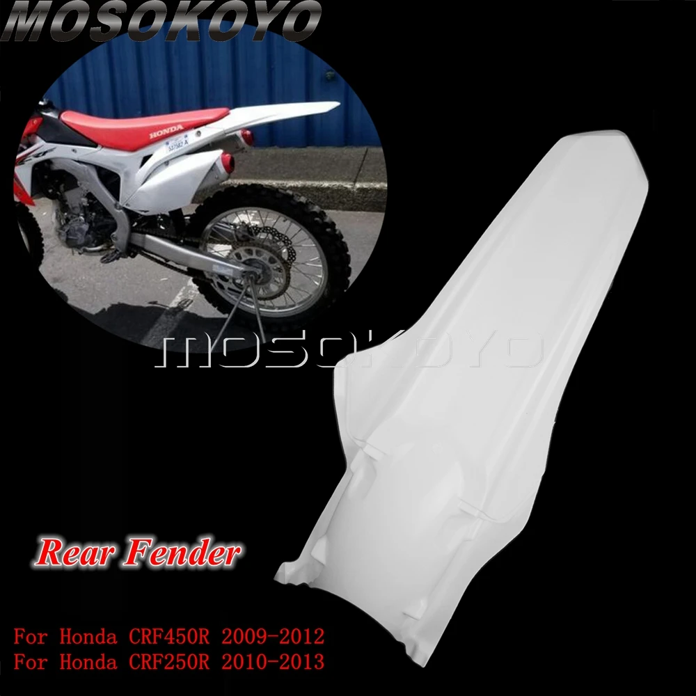 

Dirt Pit Bike Motorcycle Rear Mudguard Fender Cover Plastic Guard For Honda CRF250R CRF450R CRF 250 450 R 2009-2013