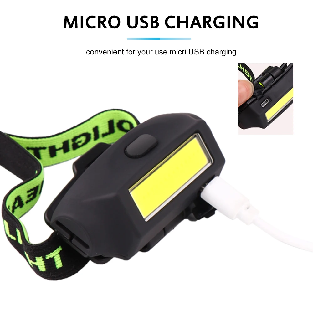 Mini COB LED Headlamp Work Light 3 Modes Waterproof Headlight Head Flashlight Torch Lanterna For Outdoor Camping Night Fishing Mini COB LED Headlamp Work Light 3 Modes Waterproof Headlight Head Flashlight Torch Lanterna For Outdoor Camping Night Fishing