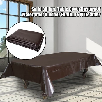 

Protective Case Accessories Dustproof Waterproof Home Billiard Table Cover PU Leather UV Protection Outdoor Furniture Heavy Duty