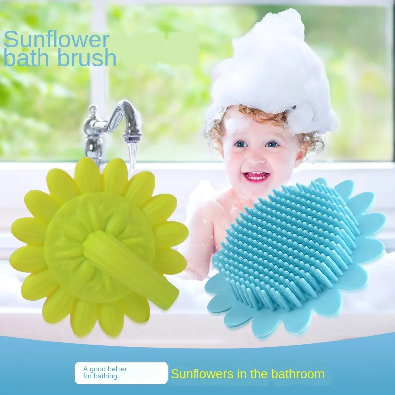 

Factory Wholesale Infant Silica Gel Bath Brush Massage Brush Silica Gel Bath Brush Bath Shampoo Facial Brush