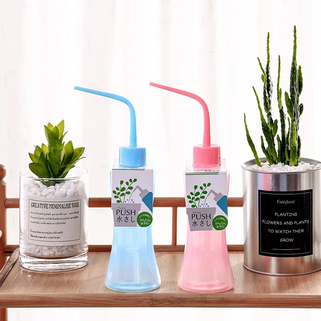 Öntözés Színű Edény 250 Ml Hosszú Ívelt Hús Átlátszó Vizes Palack Folyékony Tartály Spray Vízforraló 1 Db - Image 2
