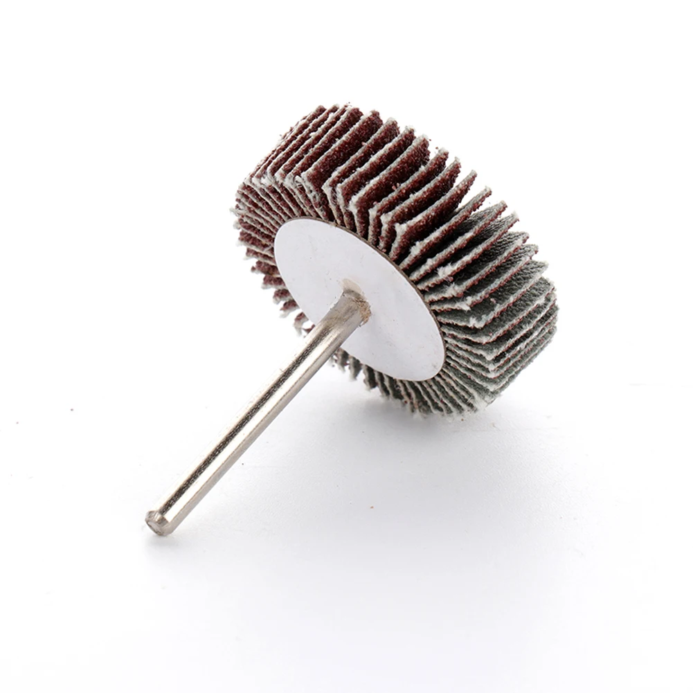 5pcs 80 Grit 4mm Shank Grinding Sandpaper Flap Wheel Sanding Discs for Rotary Tools For Metal Surface Cleaning Polishing