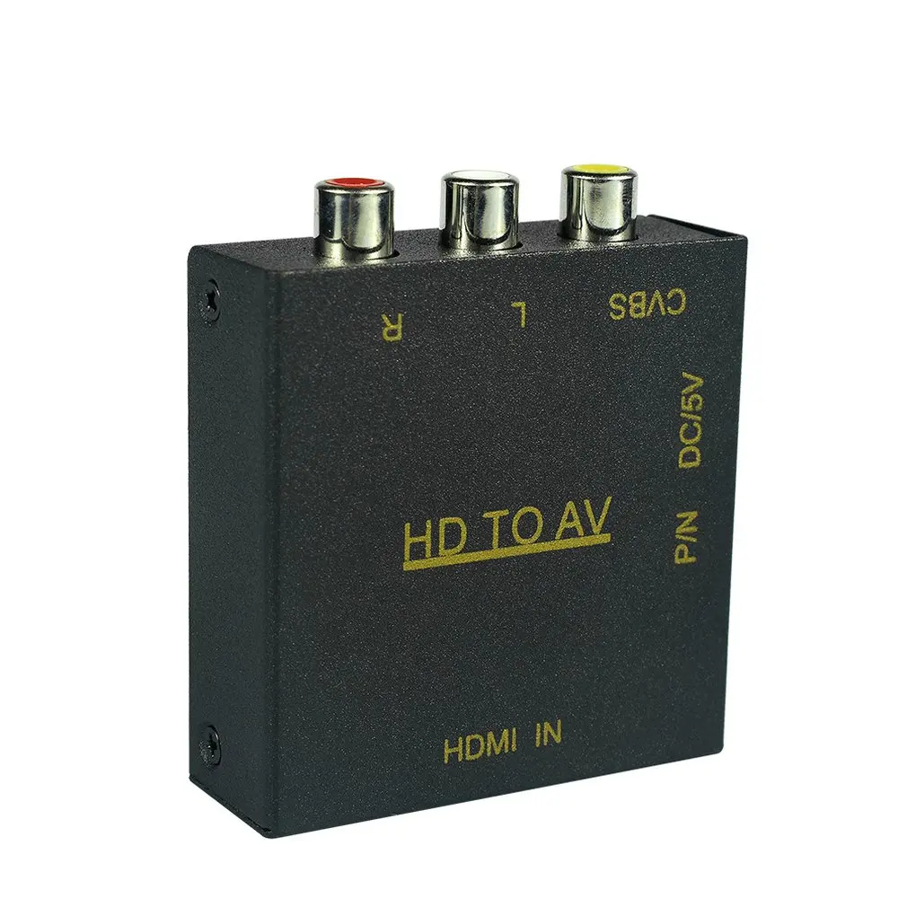 Питание Hdmi кабели av/RCA конвертер коробка композитный аудио видео Cvbs адаптер 1080P профессиональная Мода быстрая портативность