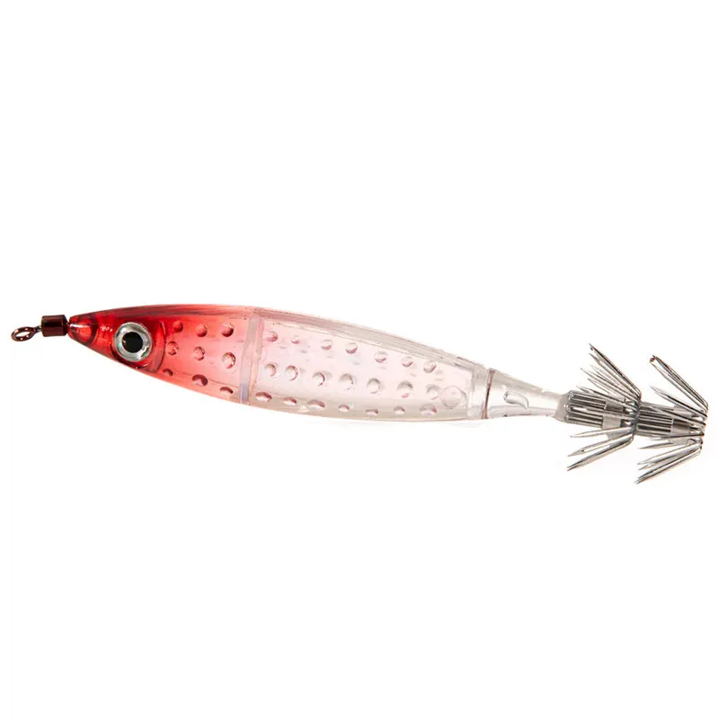 Мягкая силиконовая рыболовная приманка, приманка для кальмаров, рыболовные приманки в виде кальмаров, приманка для рыбы, 3D глаза для рыбалки, снасти, Pesca 7 - Цвет: Red