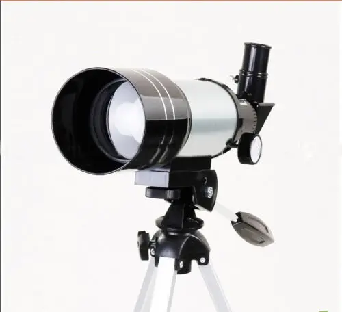 Профессиональный астрономический монокулярный телескоп 300X70 с треногой Finderscope Refractive Telescopio Space Observation Scope подарок