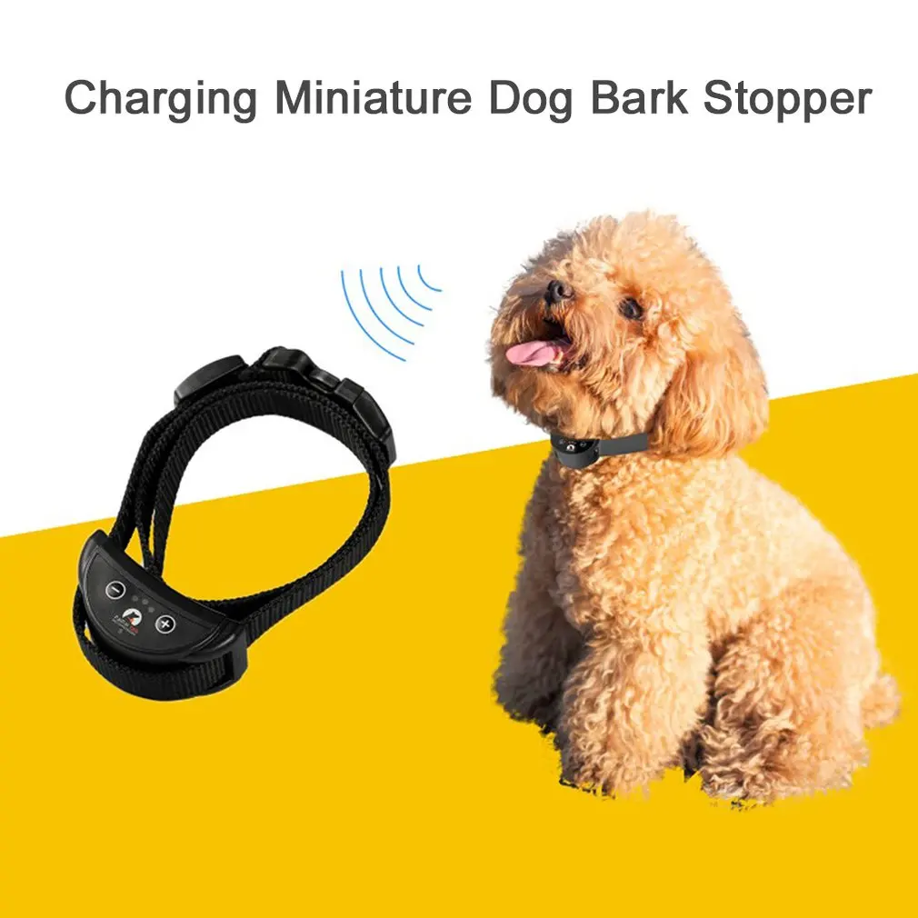 Pet Dog Vibration Anti-barking Training Collar Rechargeable Adjustable