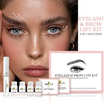 

2in1 Eyebrow And Eyelash Ironing Set Wild Eyebrow Lash Perm Kit For Lash Extension Semi-Permanent Curling Perming Wave