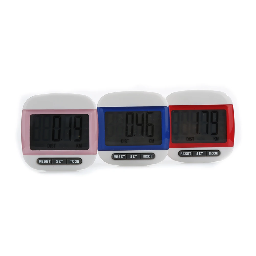 Mini Multifuctional Digital LCD Pedometer Run Walking Distance Step Counter Health Monitor Sport Step Movement Calories Counter 3d pedometer