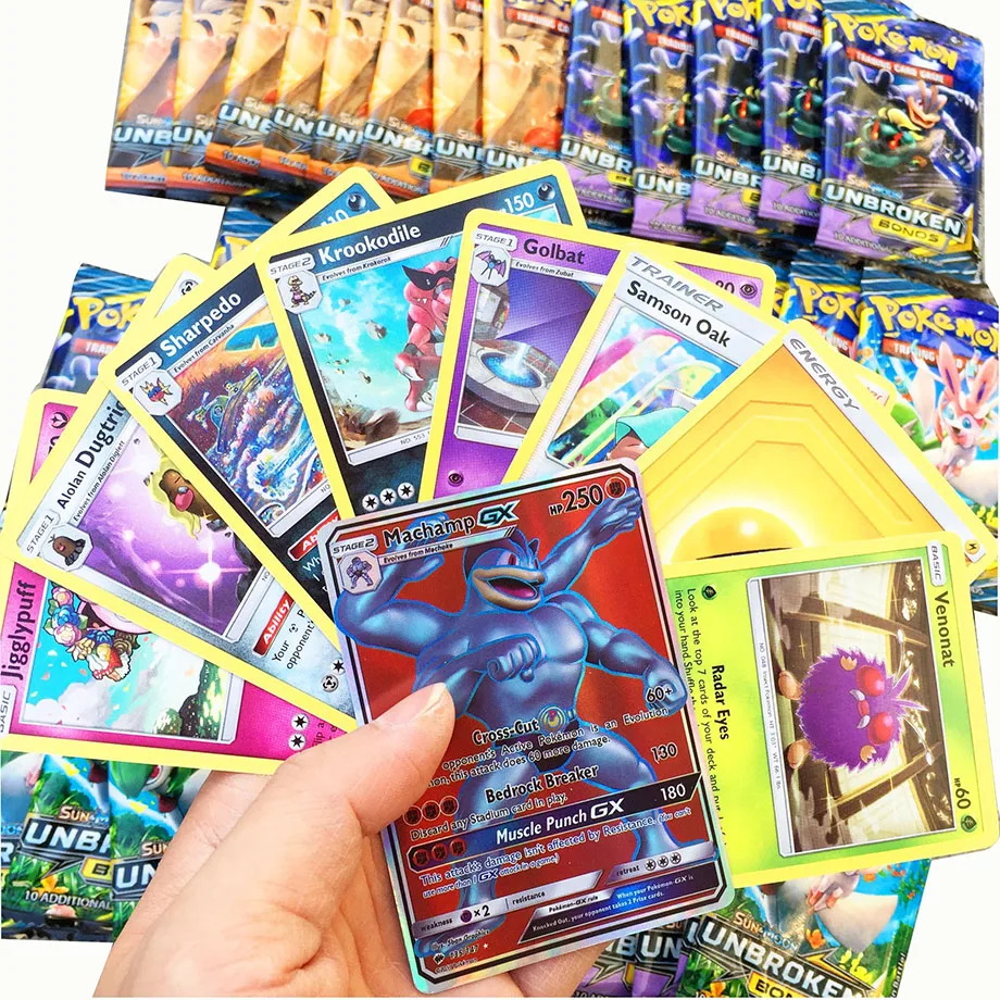 324 шт. карточка с покемоном TCG: солнце и луна|Коллекционные игральные карты| |