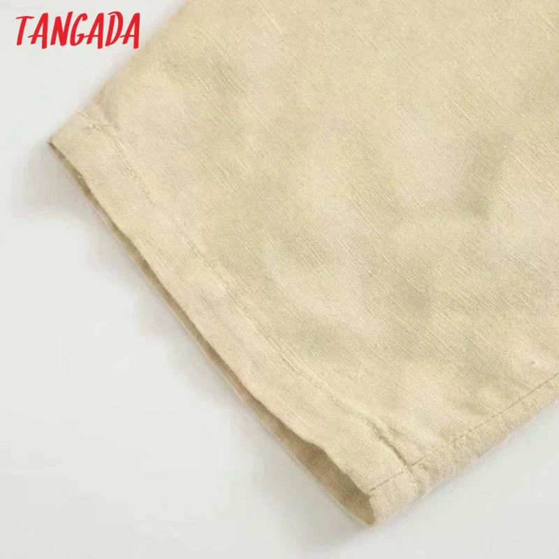 Tangada Women summer cotton linen jumpsuit with belt Sleeveless pocket strethy waist female casual Jumpsuit 5Z198 Tangada Women summer cotton linen jumpsuit with belt Sleeveless pocket strethy waist female casual Jumpsuit 5Z198