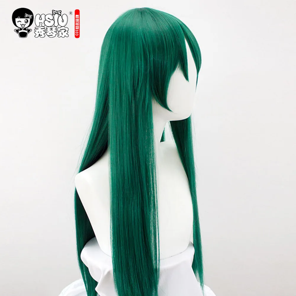HSIU Hoshiguma косплей парик, игра Arknights парик, специальные зеленые длинные волосы, косплей девушка парик Хэллоуин зеленый длинный парик