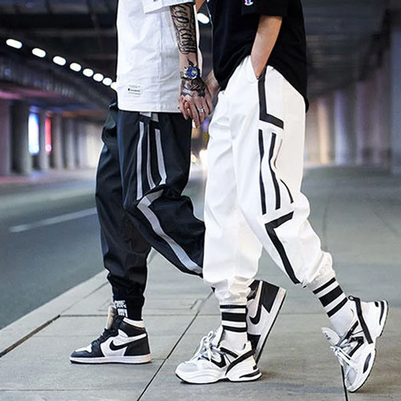 Sports pants Male Joggers Pants Men Streetwear Fashion Harem Pants Baggy Ankle-Length Trousers Basketball