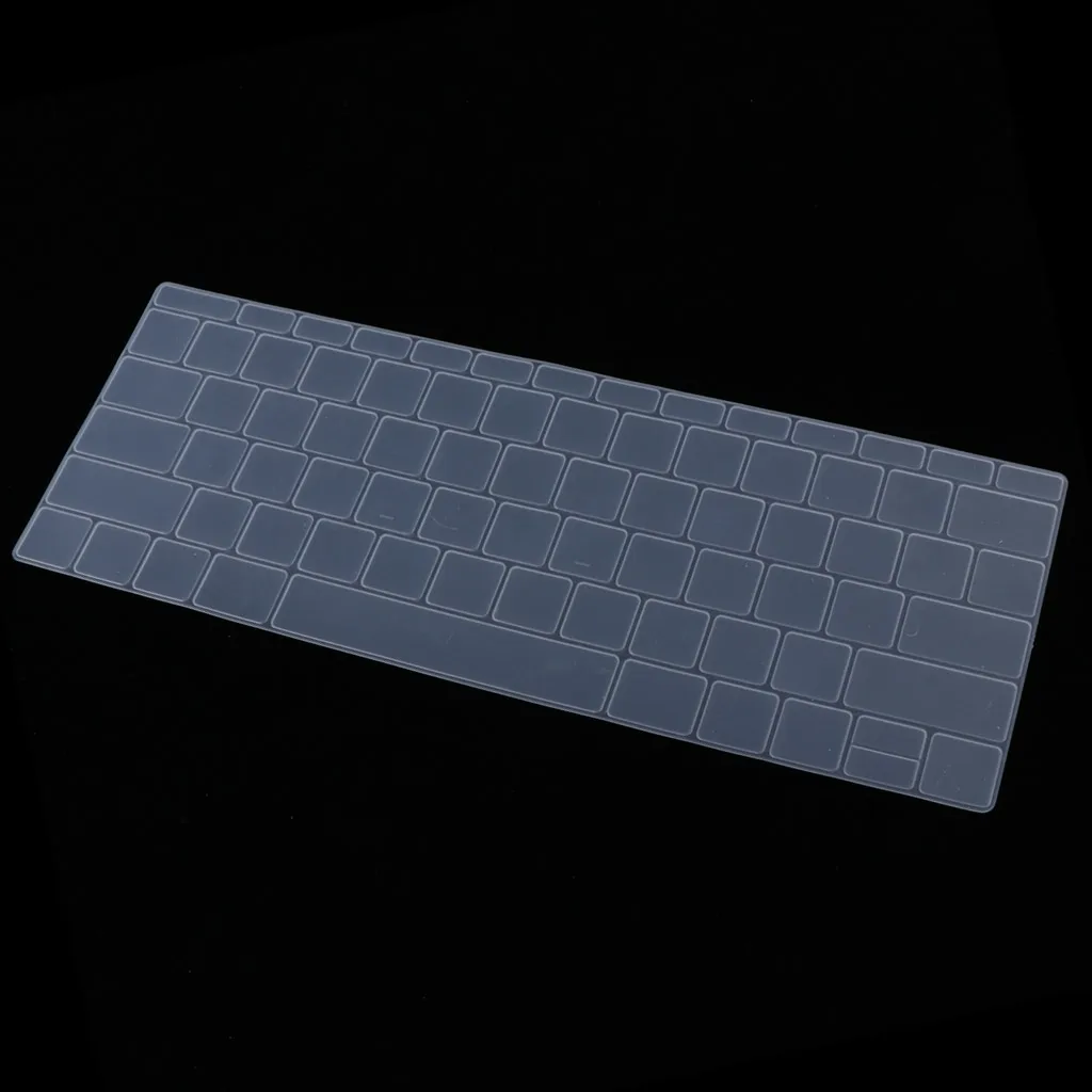 Ultra Thin Silicone Cover Skin for MacBook Pro Touch Bar A1708 Laptop Keyboard Waterproof Dustproof Transparency Protector Film