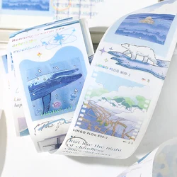 Tente à main bronzante avec 4 Designs voyage au soleil, bande Washi pour Scrapbooking, agenda, carnet de notes, carte, artisanat d'art, bricolage 