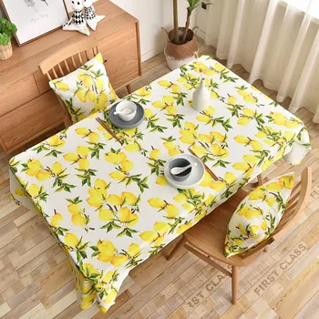 

Lemon Deer Stripe Table Cloth Cover Waterproof Tablecloth Cloth Dustproof Overlays Photography De Mesa Table Toalha Adiabatic