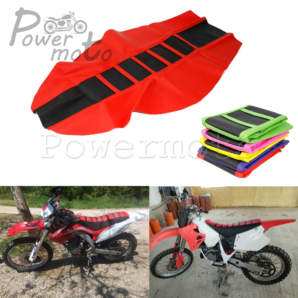 Мягкий чехол для мотоцикла Enduro с резиновым захватом красного цвета Kawasaki Yamaha Honda CR