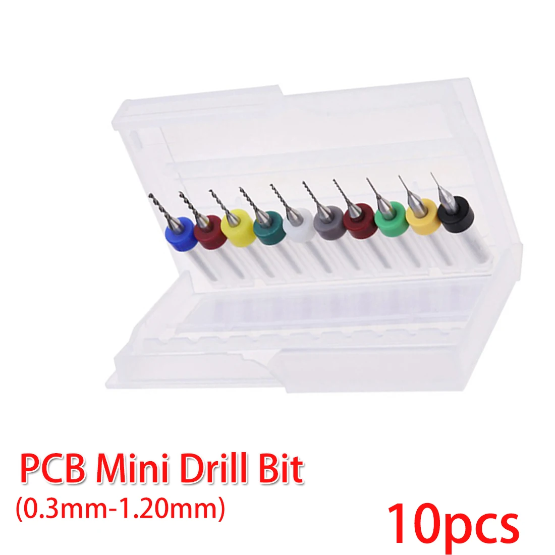 XD 10Pcs Caliente 1,0mm PCB CNC Micro Brocas De Imprión Tarjeta De Circuito De Carburo