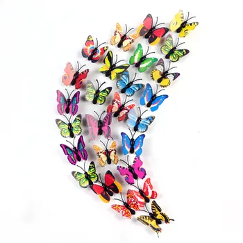 

10pcs/set 3D Magnet Butterfly Fridge Decoration Wall Sticker PVC Butterflies Party Kids Bedroom Wreaths Scrapbooking Diy Gifts