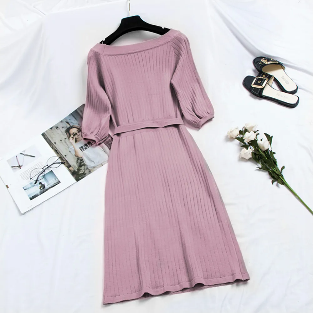 Women-Knit-Sweet-Midi-Dresses-Elegant-Korean-Fashion-A-Line-Lace-Up-Bow-Girl-Autumn-2020 (1)
