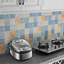 Наклейка на зеркало для кухни, клейкая настенная бумага, бордюр для стен, 3d Бумага для детей, Decorativo Adhesivo Para Cocina, наклейка на стену